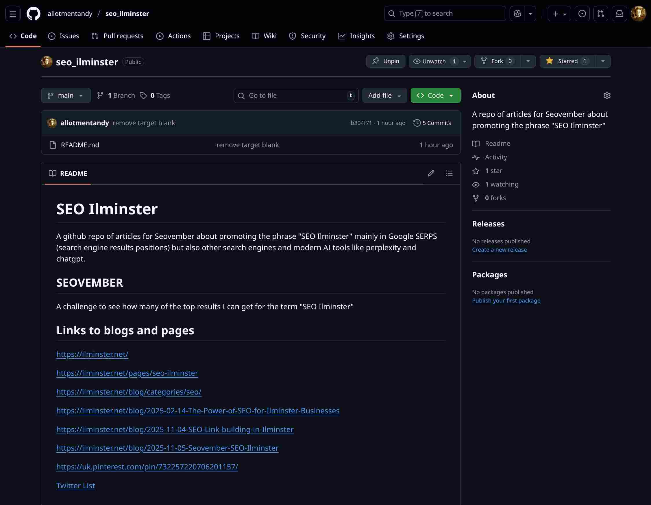 Github SEO Ilminster cover image