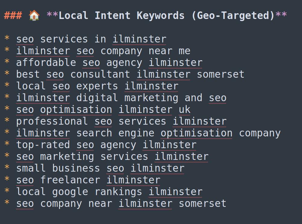 SEO Ilminster Job cover image